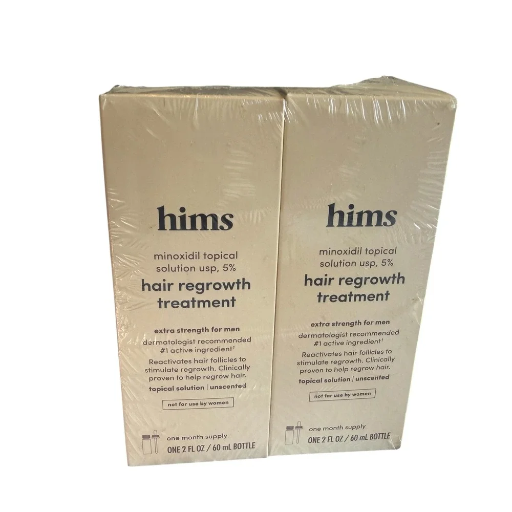 Hims Minoxidil 5% Hair Regrowth Treatment Men 2 Mo Supply 2-Pack SEALED EXP 4-27